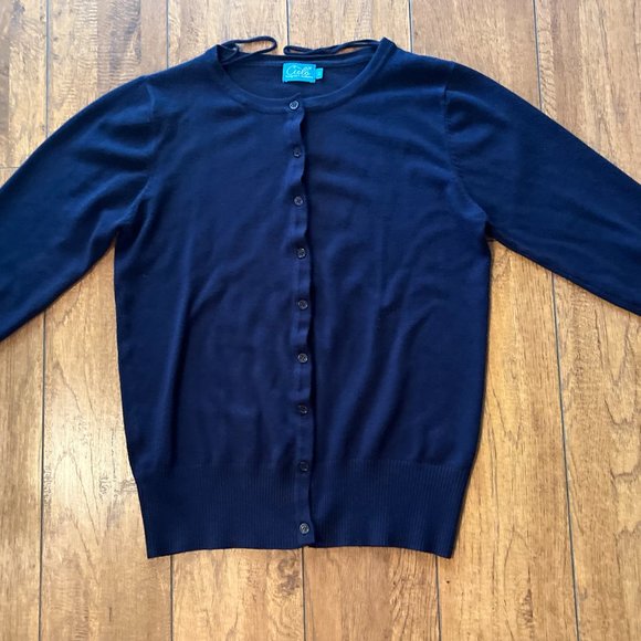 Cielo , Navy Blue, Women’s Long Sleeve Cardigan Size M (Runs Smaller) - Picture 3 of 11